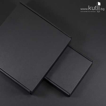 Луксозна черна кутия с общ капак Black 1,5мм - размери