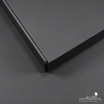 Луксозна черна кутия с общ капак Black 1,5мм - ъгъл